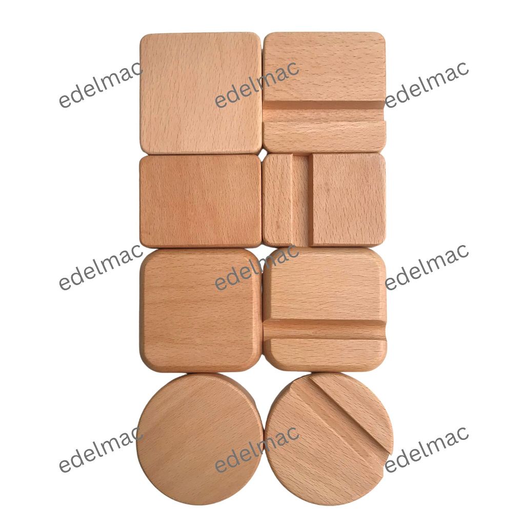 

Standing Dekorasi Embroidery Dudukan Ponsel Desktop Ipad Kayu Halus Walnut Beech Home Decoration