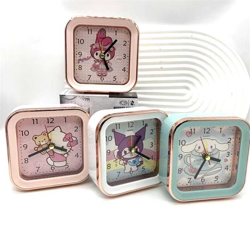 Superdino Jam Alarm Karakter Kartun Lucu Jam Weker Jam Meja Minimalis