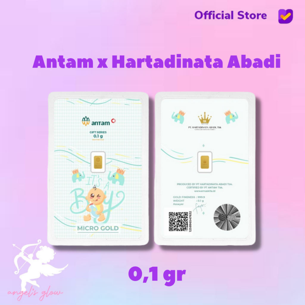 Micro Gold Antam Hartadinata 0.1 & 0.25 Gram Baby Boy 02