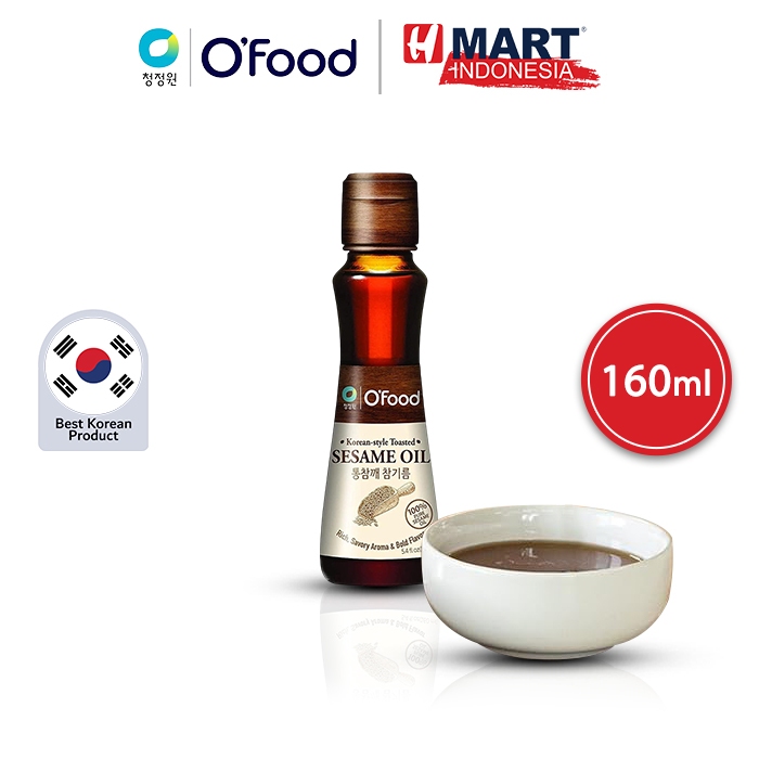 

CHUNG JUNG ONE O'Food Sesame Oil - Minyak Wijen Dengan 100% Wijen Asli Korea 160ml