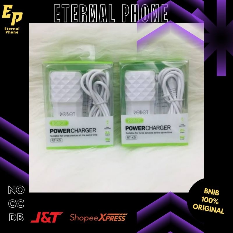 Robot Charger RT-K5 Dual USB Charger