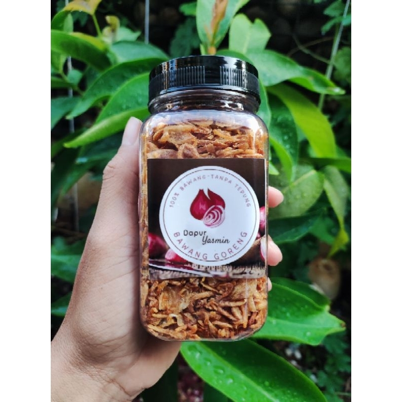 

Bawang Goreng Premium 100% Bawang Asli Tanpa Tepung Kemasan Toples 300ml