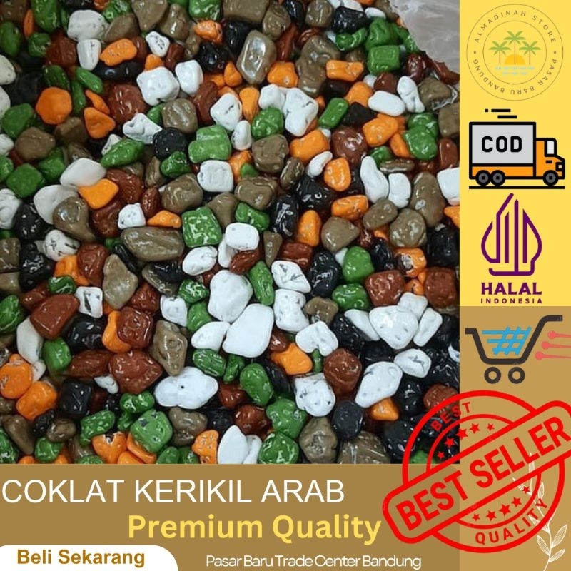 

Coklat Arab batu kerikil krikil premiun 250gram asli khas arab dan turkey untuk oleholeh haji dan umroh 100% original mura