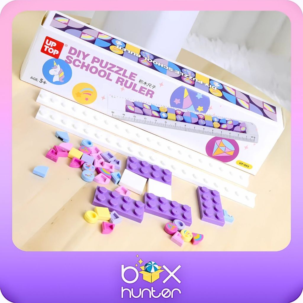 

DIY SCHOOL RULER || STATIONARY PENGGARIS BRICK BLOCK LEGO RULES PUZZLE DIY || ALAT TULIS