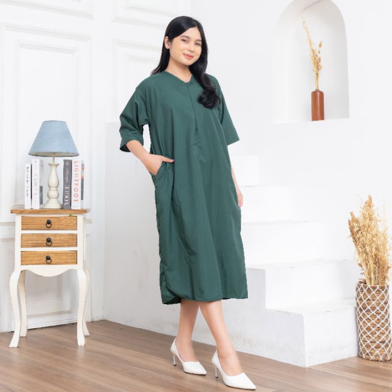 Baju Daster Polos Wanita Busui - Dress Polos Terbaru Masakini  - Daster Kekinian Dress Bumil Daster 