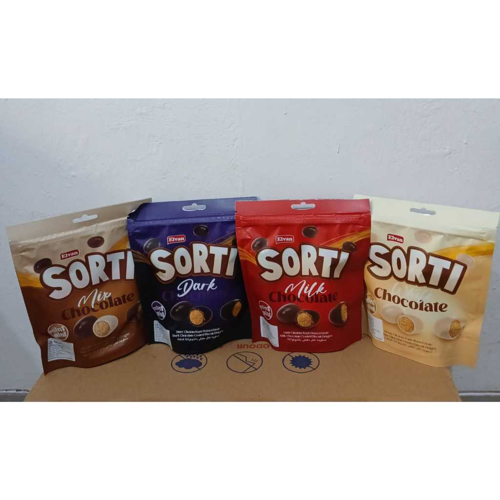

Elvan Sorti Chocolate Mix Dark Milk Biskuit Lapis Coklat 120 gr