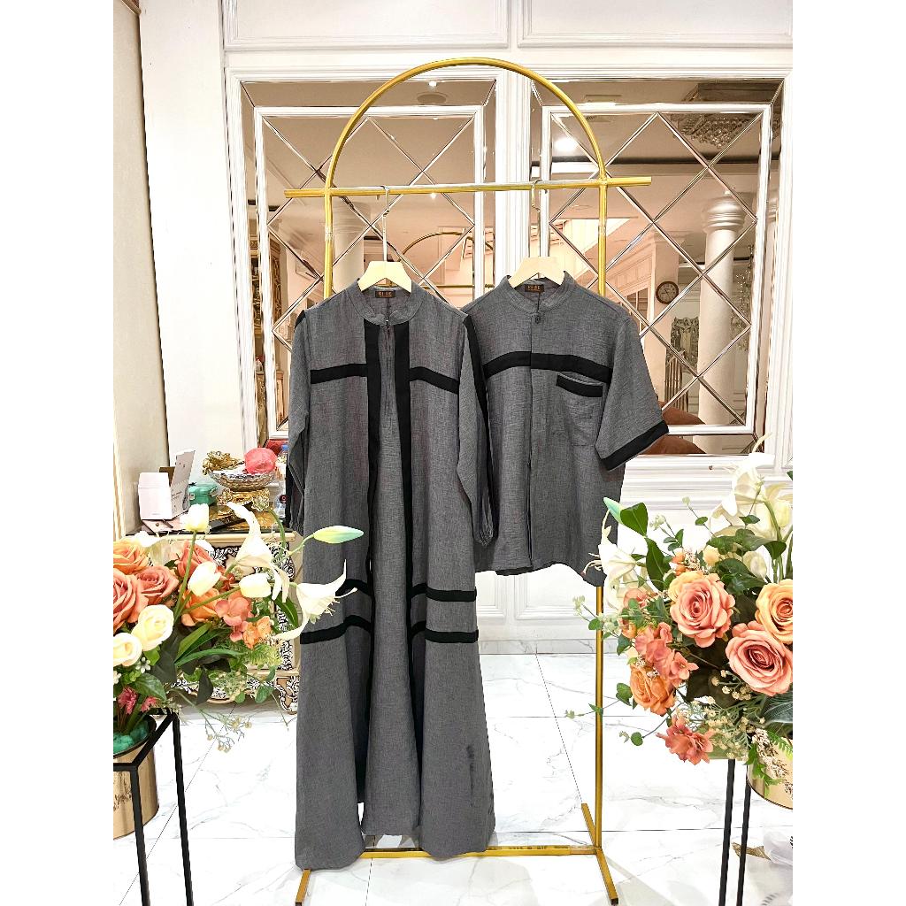 Angelina Couple Sarimbit Naura Mewah Elegant Formal Gamis Koko