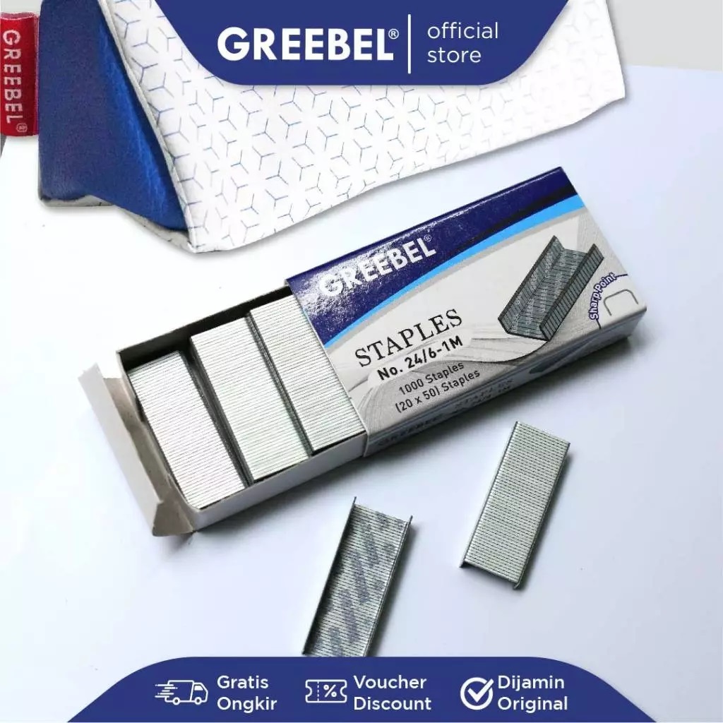 

ISI STAPLES GREEBEL/ISI STAPLER /NO 24/6 -1M