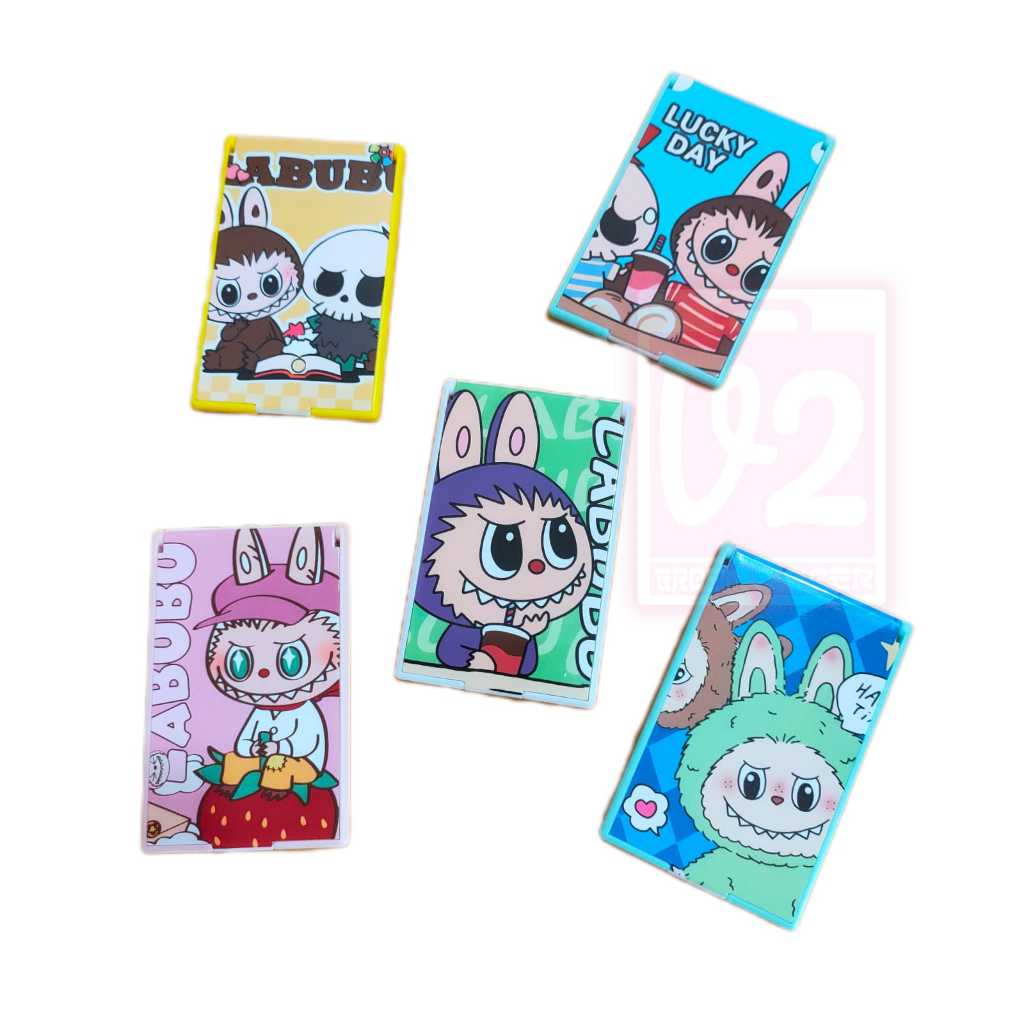 V2_Cermin Lipat Segi Labubu/Cermin Karakter Lucu Labubu 11676