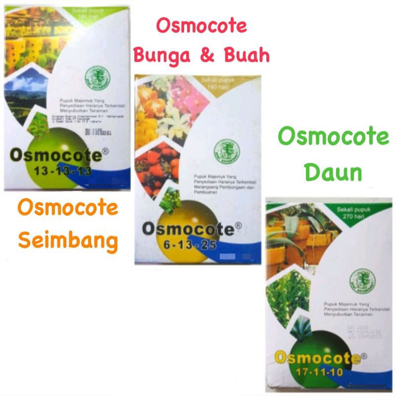 Osmocote 500gram 17-11-10(daun) 6-13-25(bunga&buah) 13-13-13(seimbang)