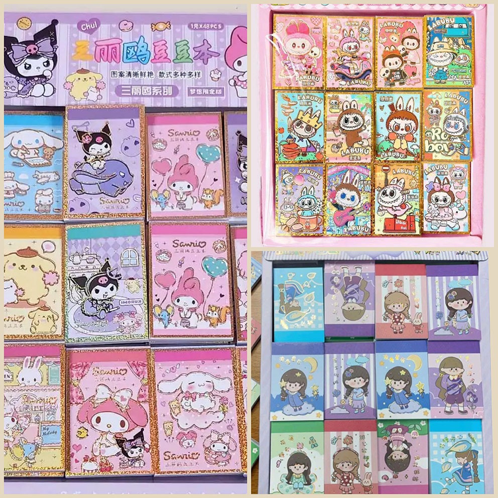 

Buku Stiker Mini Lucu Labubu Sanrio Momo - Mini Sticker Book - Harga unt 2/5 pcs