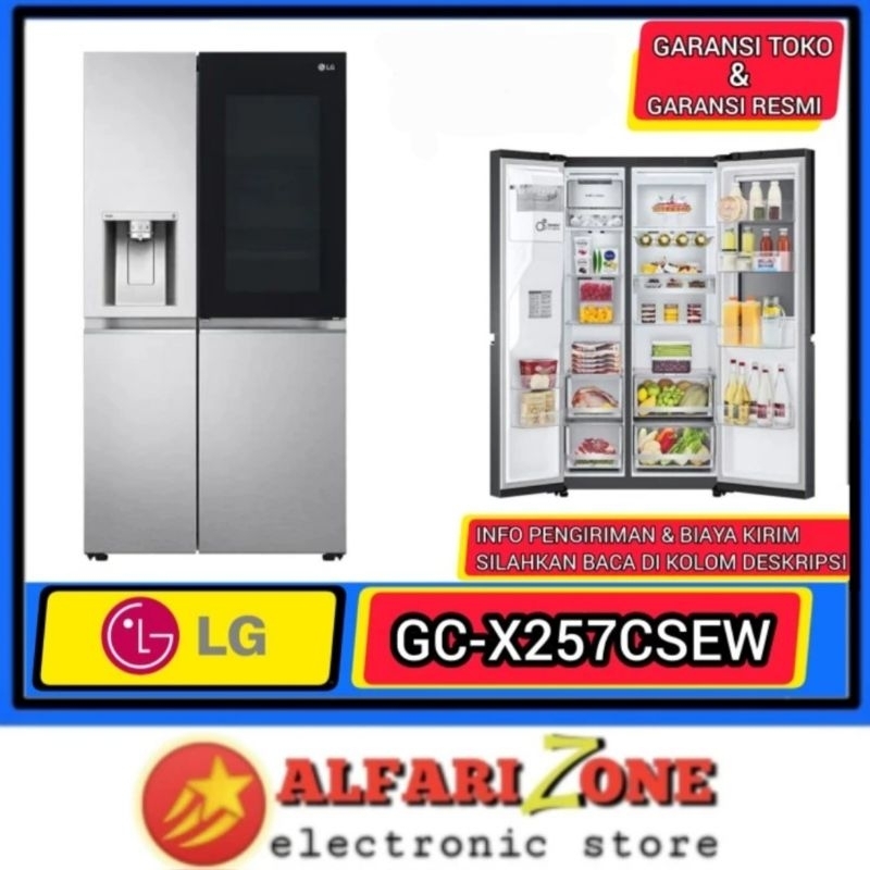 kulkas lg side by side GC-X257CSEW kulkas side by side lg GCX257CSEW