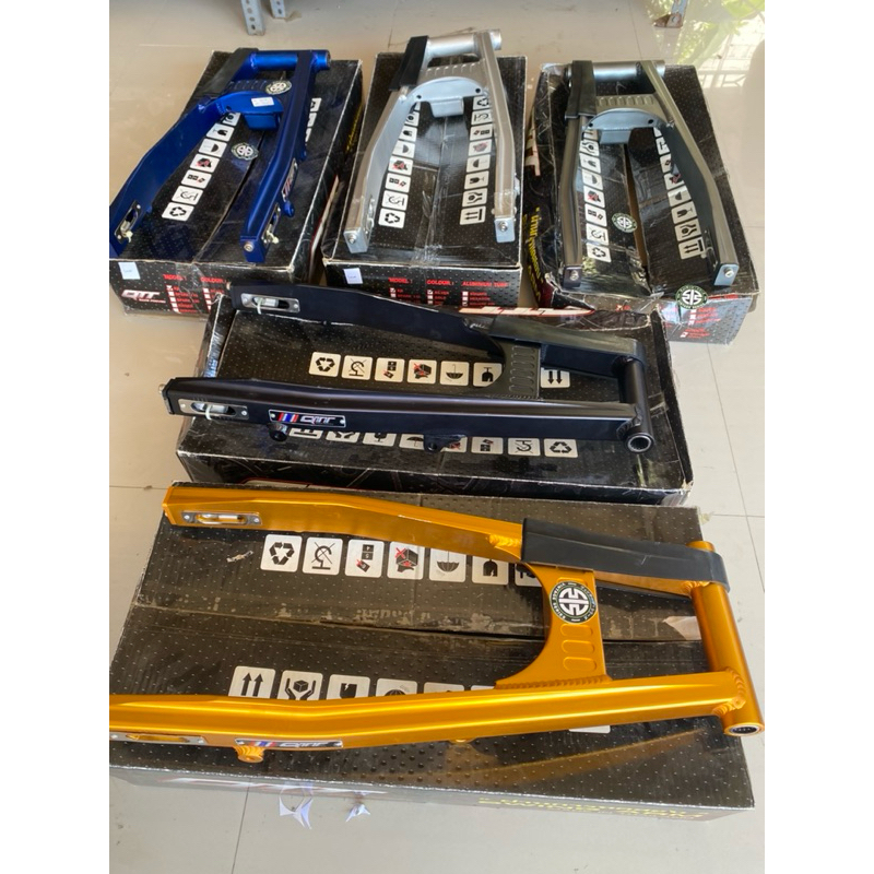 SWING ARM NINJA R SS QTT TYPE SQUARE FIN ARM / RRM AYUN NINJA R SS QTT TYPE SQUARE FIN MOUNTING BAWA