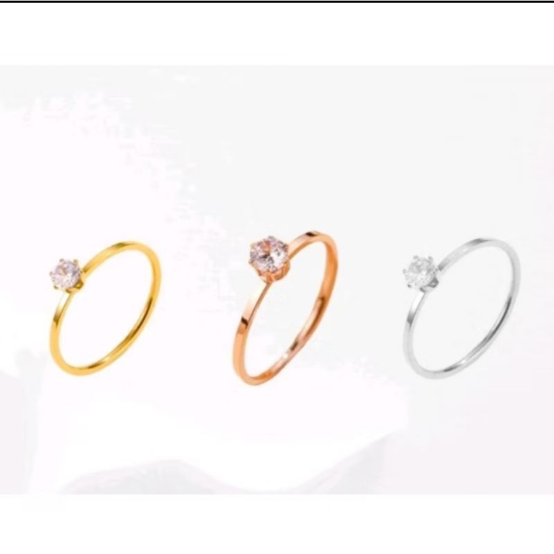 CINCIN TITANIUM PERMATA/ CINCIN TUNANGAN WANITA