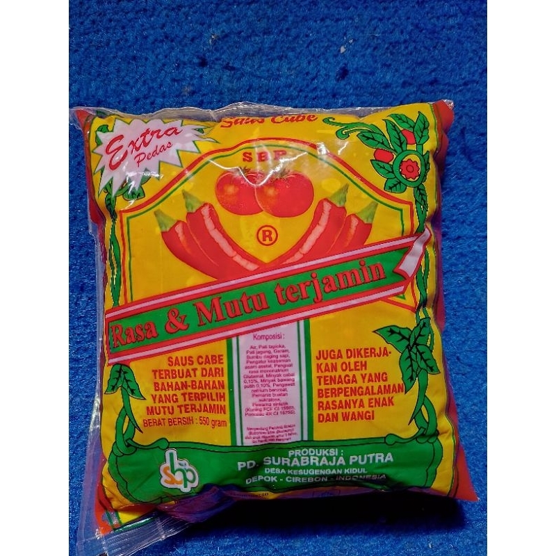 

Saus Cabe Extra Pedas Saus Bantal 550gram