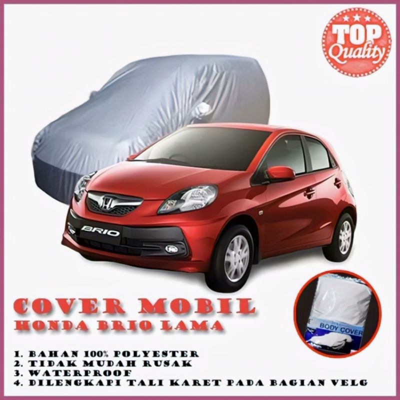 Body cover New Brio sarung mobil Brio Satya 2018 keatas Poliester Klik Roda