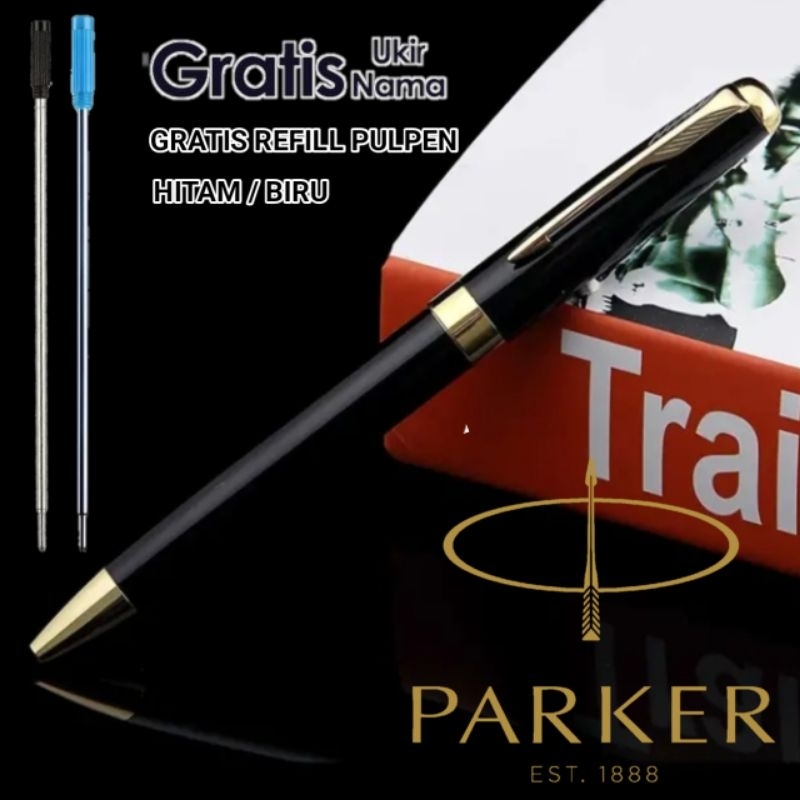 

Pulpen Mewah Ballpoint Parker Gratis 1 Refill Pen Dan Gratis Grafir Nama Sudah Berikut Box Exlusive