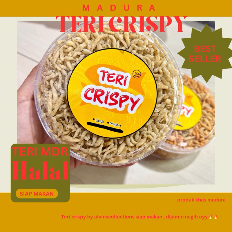 

TERI CRISPY KHAS MADURA RASA BALADO DAN ORIGINAL (siap makan)