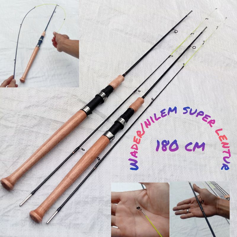 Joran Pancing Buat Ikan Nilem Wader Super Lentur 180 Cm Sambung 2 Ultra Light Wader