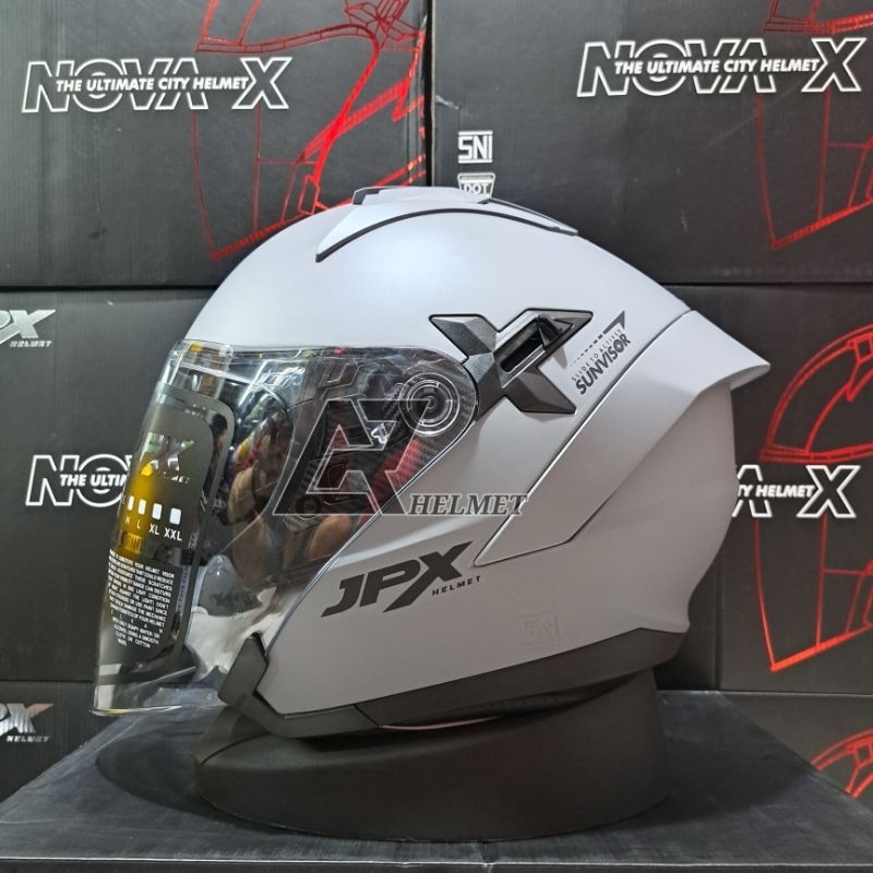 Helm JPX NOVA X dark grey doff