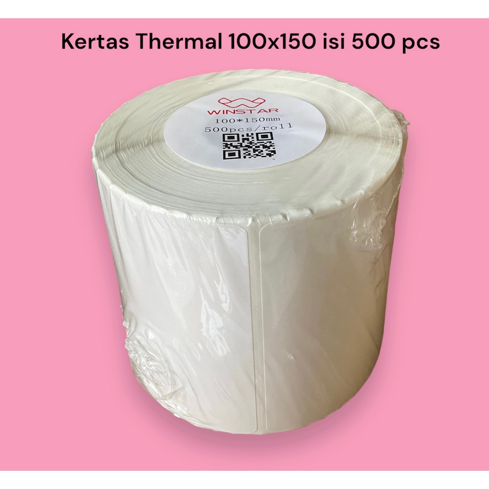 

vy Terbaru Kertas Thermal Label Barcode RollLipat isi 5 pcs ukuran A6 1 x 15 mm Thermal Paper ORIGINAL Kertas Sticker R38