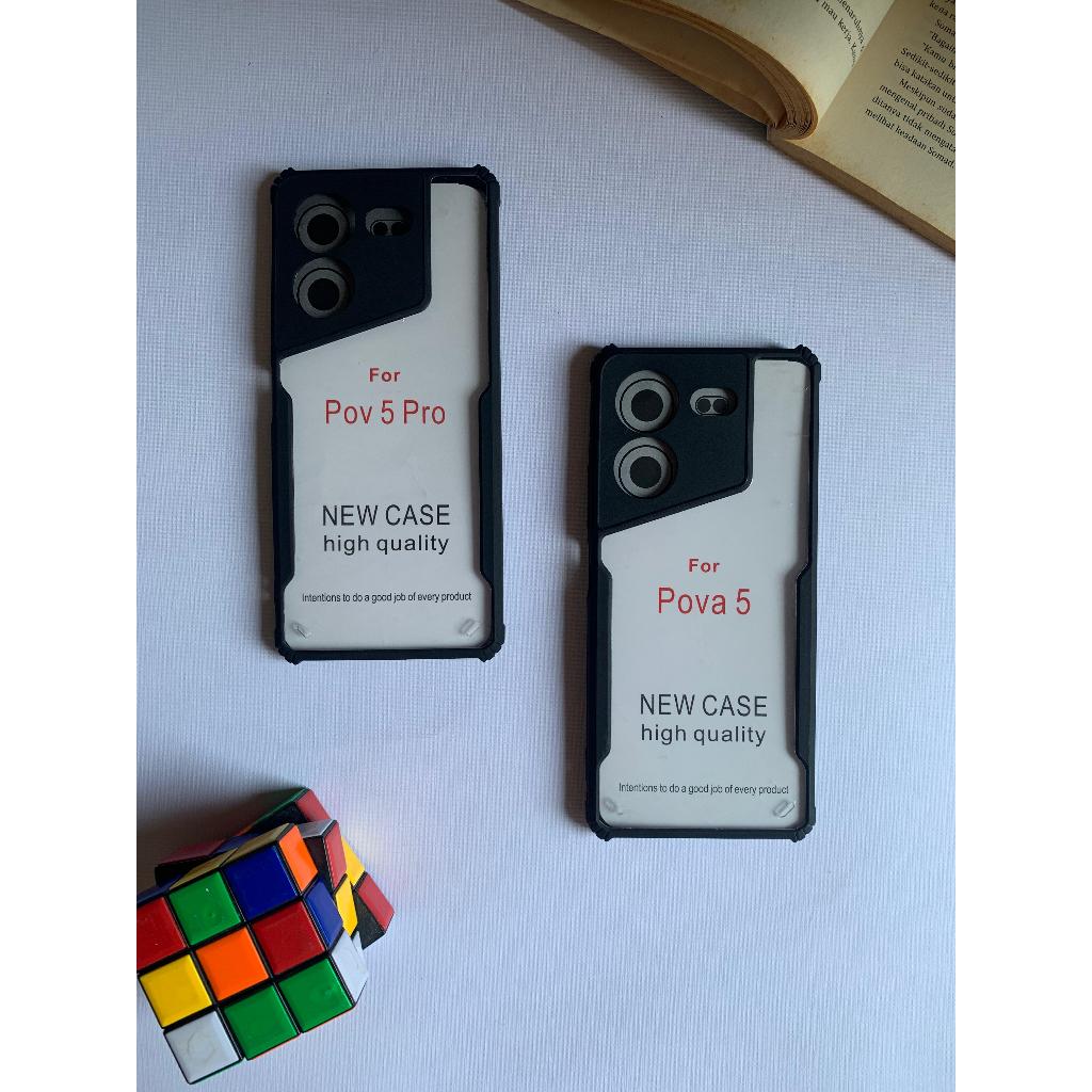 (Shockproof) Casing Transparant Pova 5 / Pova 5 Pro | Case Tecno Pova 5 / Tecno Pova 5Pro | Casing B