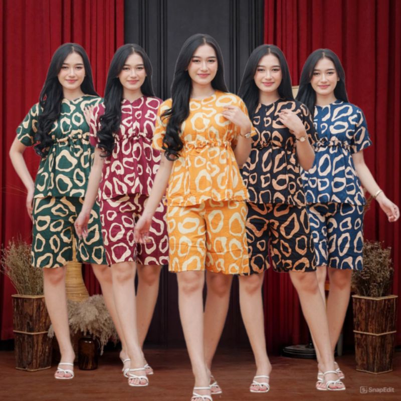 Setelan wanita baju tidur, Setelan wanita kekinian, Setelan Batik Pekalongan