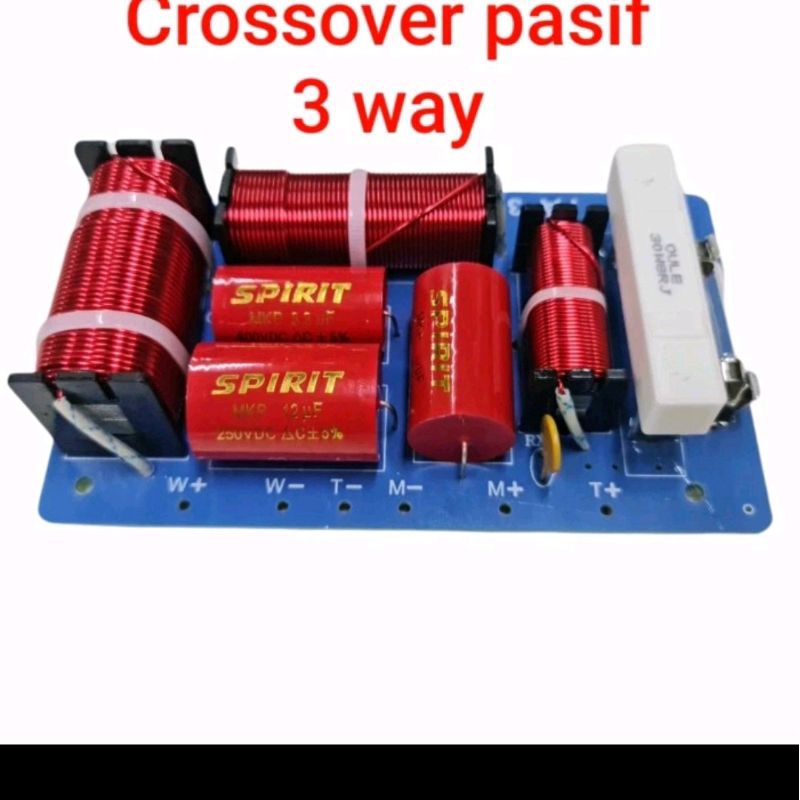 Crosover Pasif 3 Way Spirit untuk Speaker Ukuran 10/12/15 Inch
