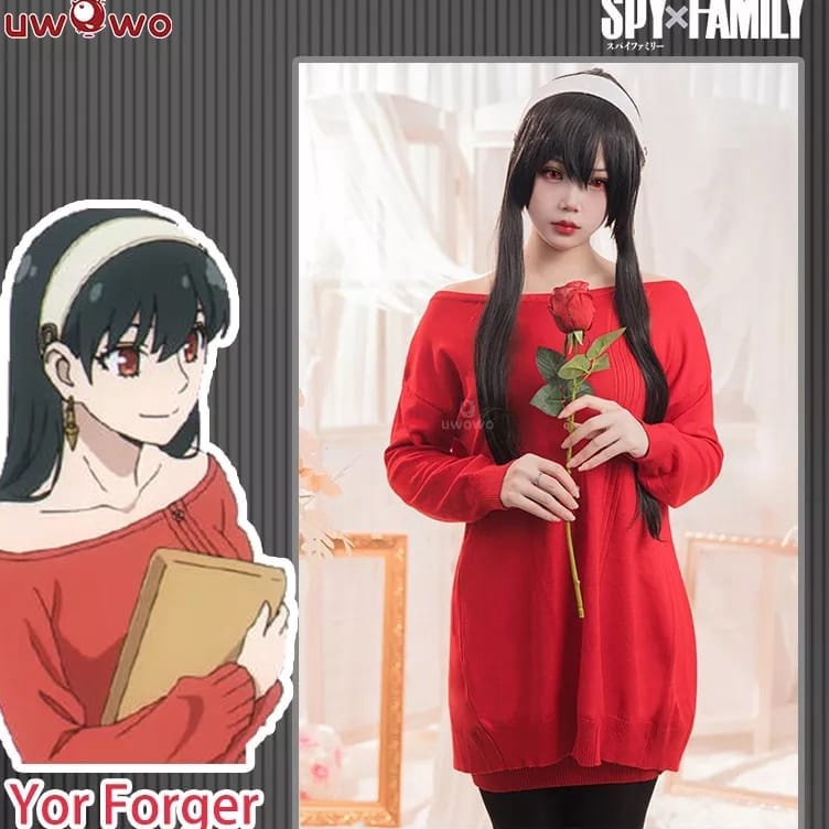 PDS BAJU COSPLAY CARDIGAN YOR FORGER SPYXFAMILY RED