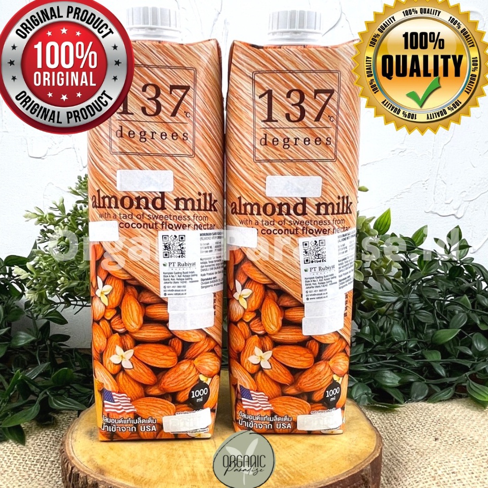 

uy Bayar Di Tempat 137 Degrees Almond Milk Original 1 Liter Susu Almond 137 Original 1 Liter F48