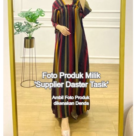 DASTER PAULA Lengan 34  Rayon Motif Grade A Daster Gamis Dress Rayon Cantik Motif Jumbo Kekinian Vir