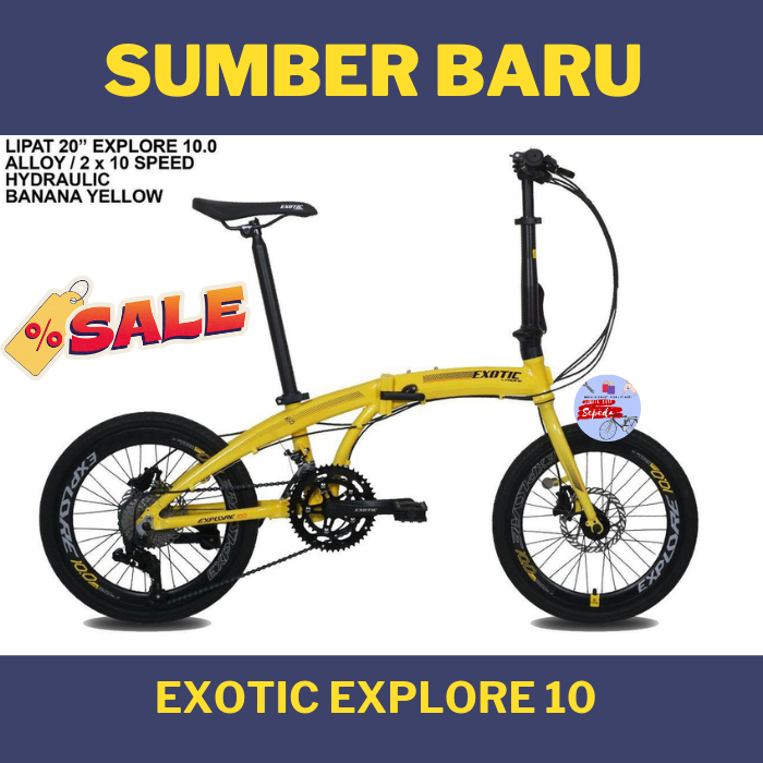 Sepeda Lipat Exotic Explore 10.0 16" New Promo