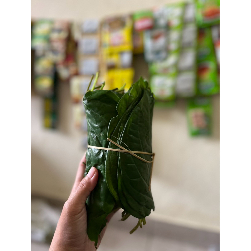 

daun sirih 1 ikat berat kurang lebih 150 gram