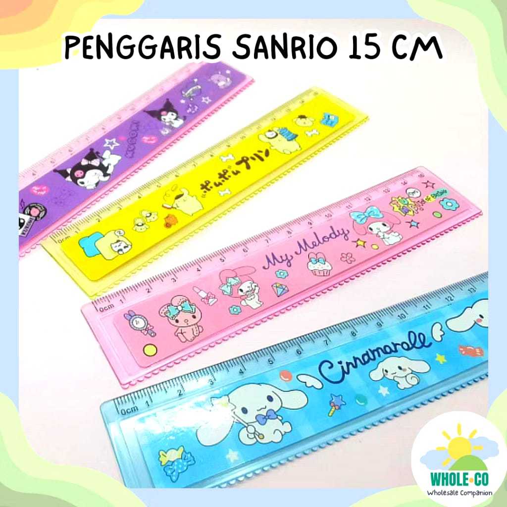

Penggaris Sanrio Premium Panjang 15 cm