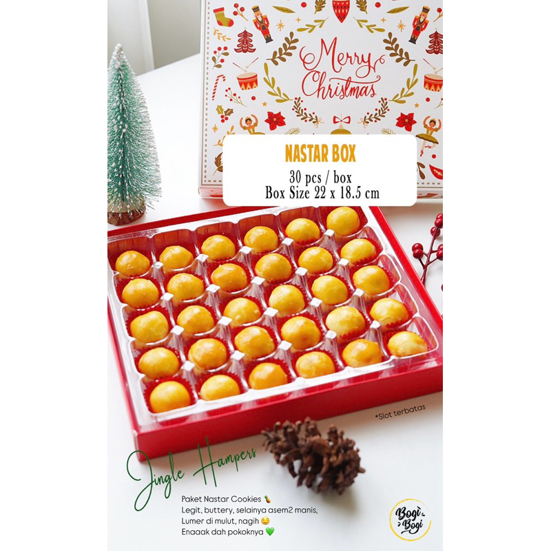 

Nastar Box Christmas Natal Hampers Cookies