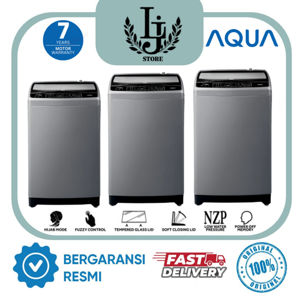 Mesin Cuci Aqua 1 Tabung AQW79/78DD / AQW89/88DD / AQW99/98DD Mesin Cuci 1 Tabung Top Loading Aqua
