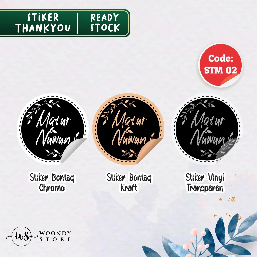 

STIKER THANK YOU MINI KRAFT STM 02 ECER