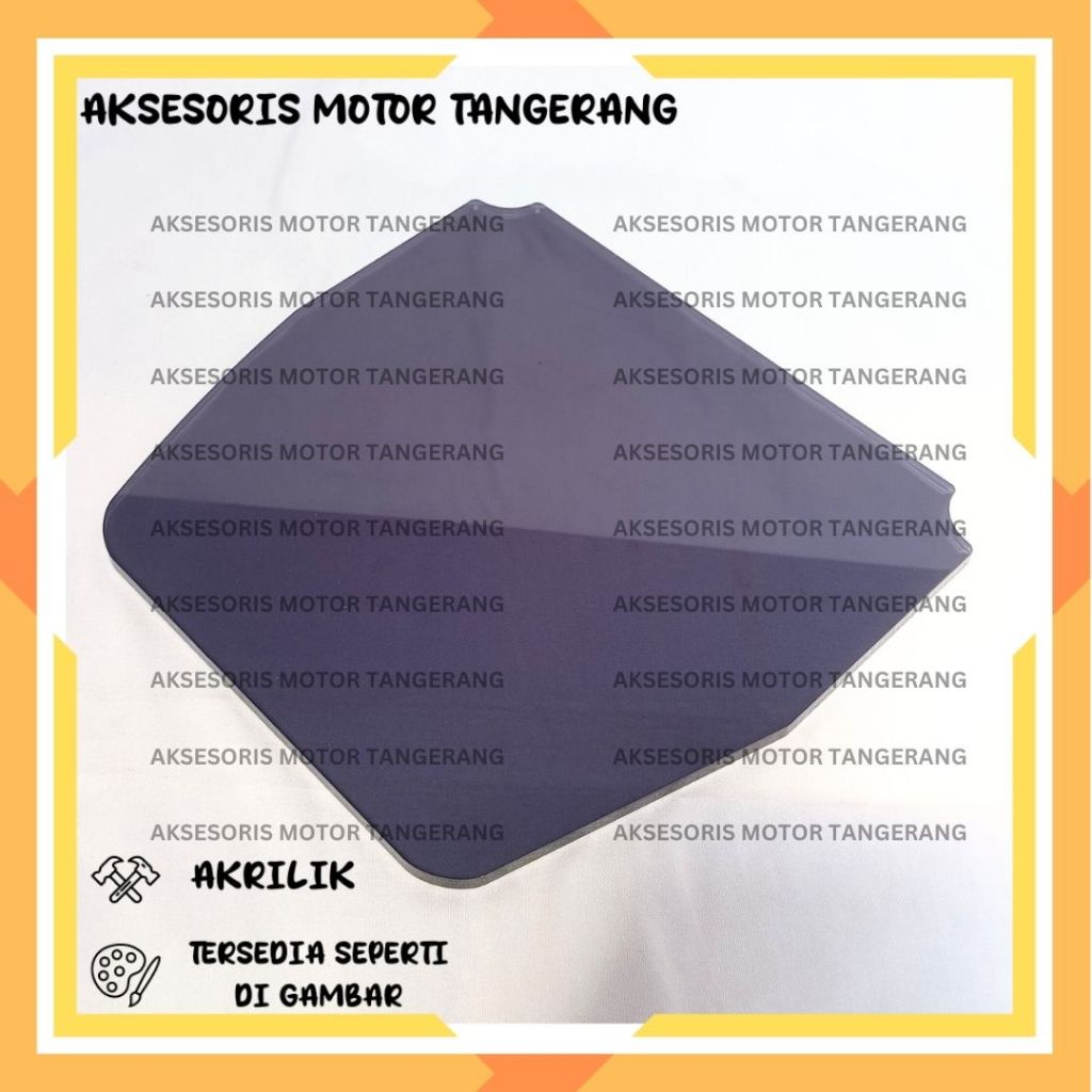 COVER BAGASI MIO SPORTY MIO SMILE MIO SOUL BAHAN AKRILIK TEBAL 5MM TUTUP BAGASI MOTOR YAMAHA MIO