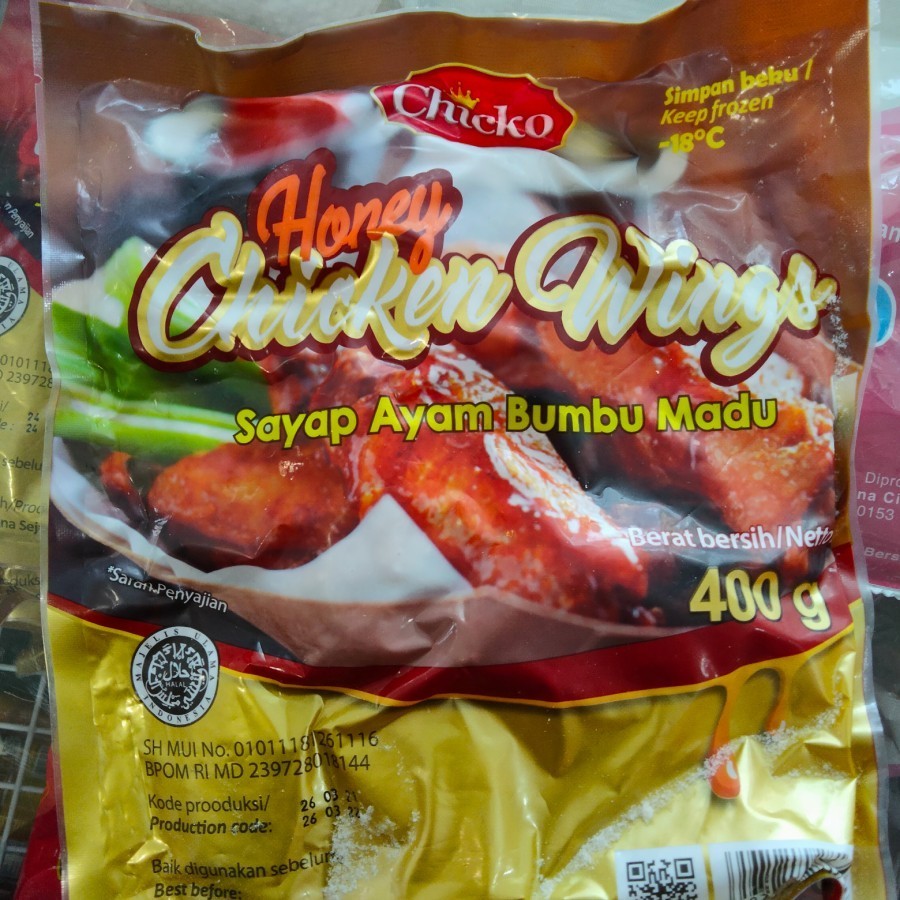 

Chicko Honey Chicken Wings 400 Gram