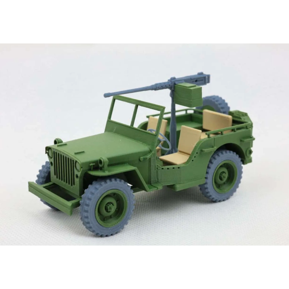Cuero MIniatur Mobil Willys MB Army Truck V3 for Jeep
