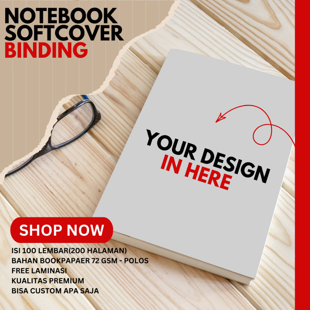 

Notebook A5 Custom Buku Tulis Catatan Polos Journal Sketsa Sekolah Kantor isi 100 lembar (200 halaman)