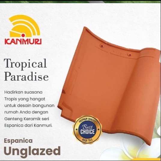 Genteng Kanmuri - Unglazed  Genteng Keramik - Espanica & Milenio