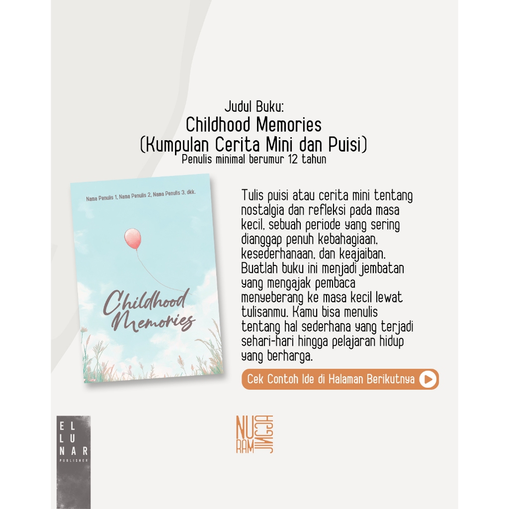 Buku "Childhood Memories" Ellunar