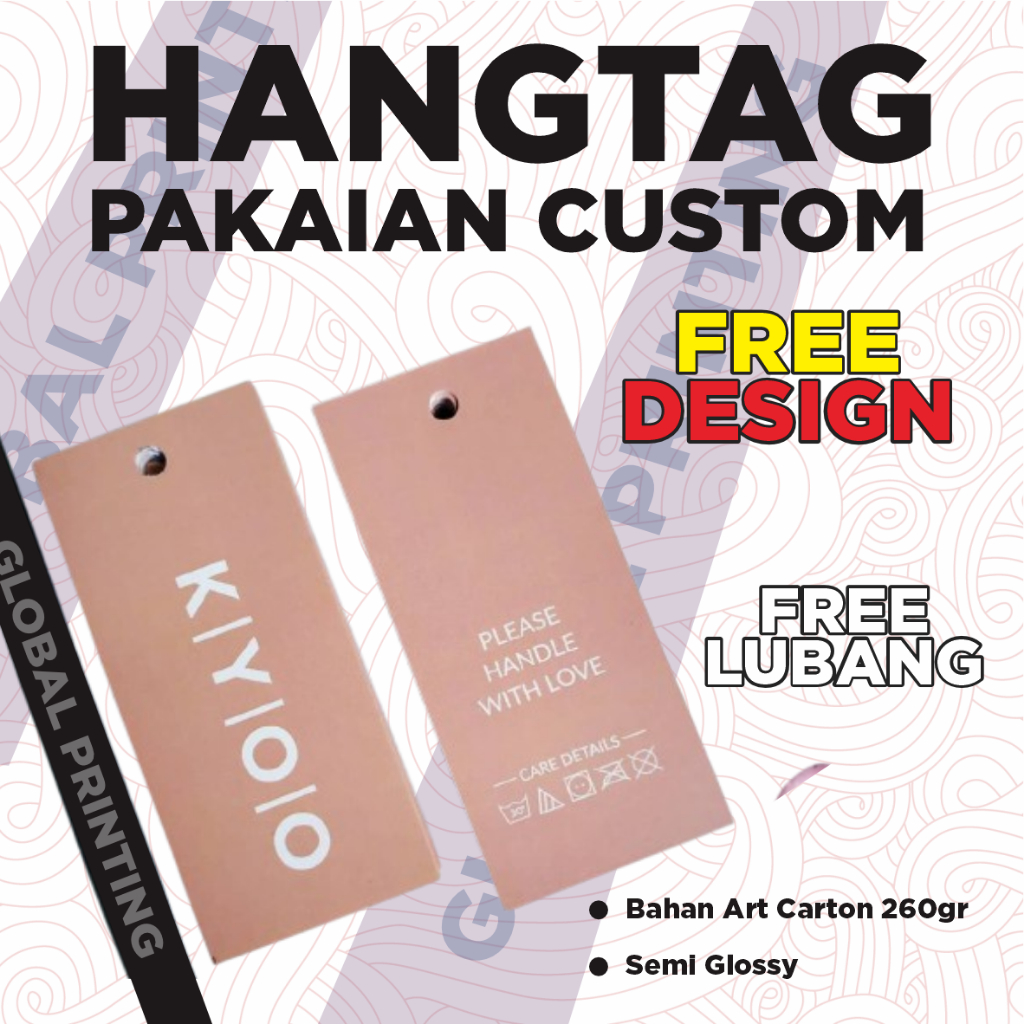 

Cetak Hangtag/Pricetag custom murah - Free Design
