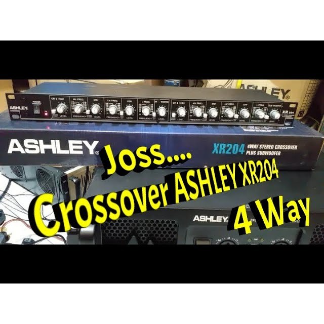 Crossover Ashley XR204 XR 204 4 Way 2 Sub Output Asli Original