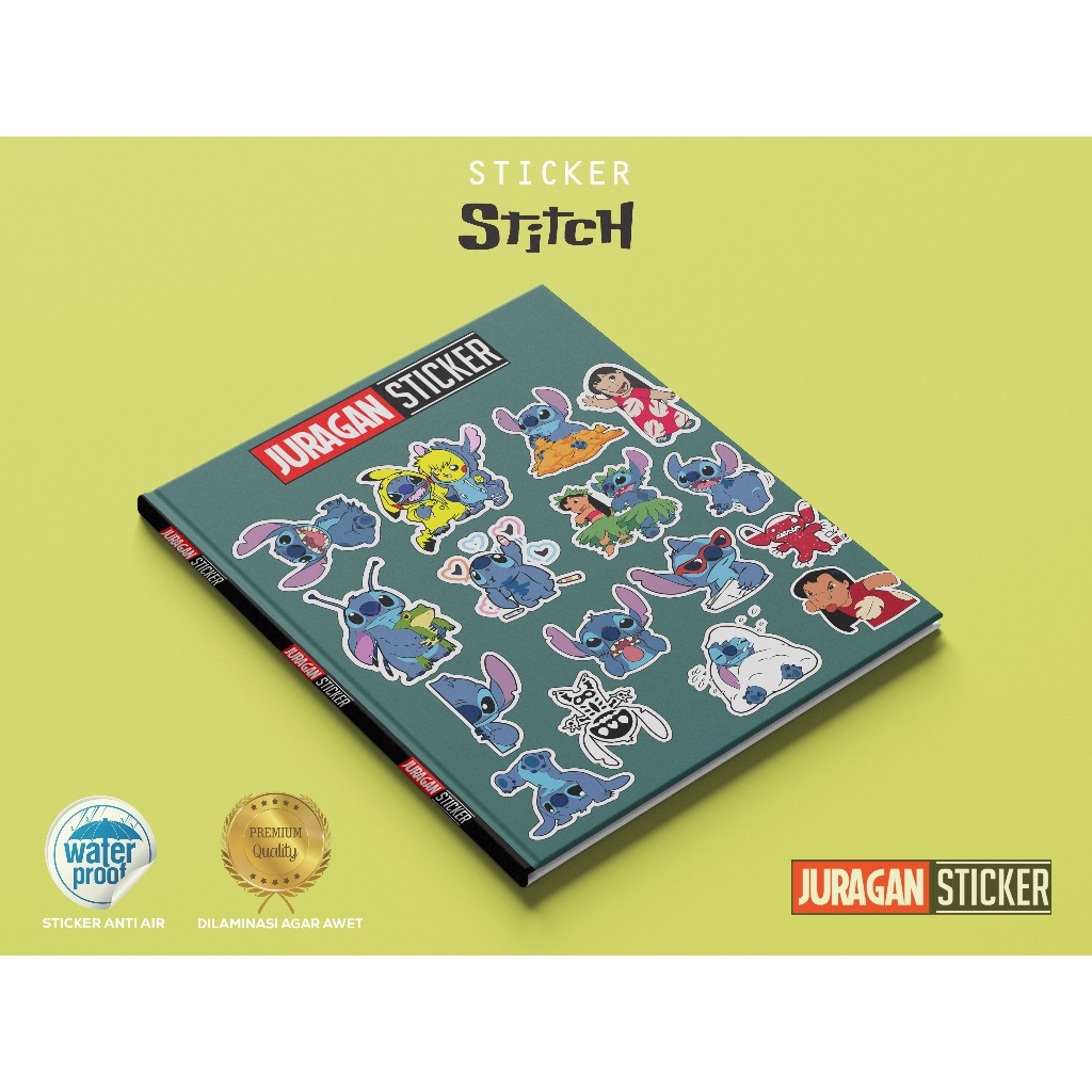 

Stiker Premium Stitch Aesthetic: Bahan Vynil yang telah di laminasi.