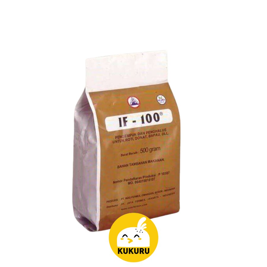 

IF-100 BREAD IMPROVER / PENGEMPUK DAN PENGHALUS ROTI, DONAT, BAKPAU, DLL. (500 GRAM)