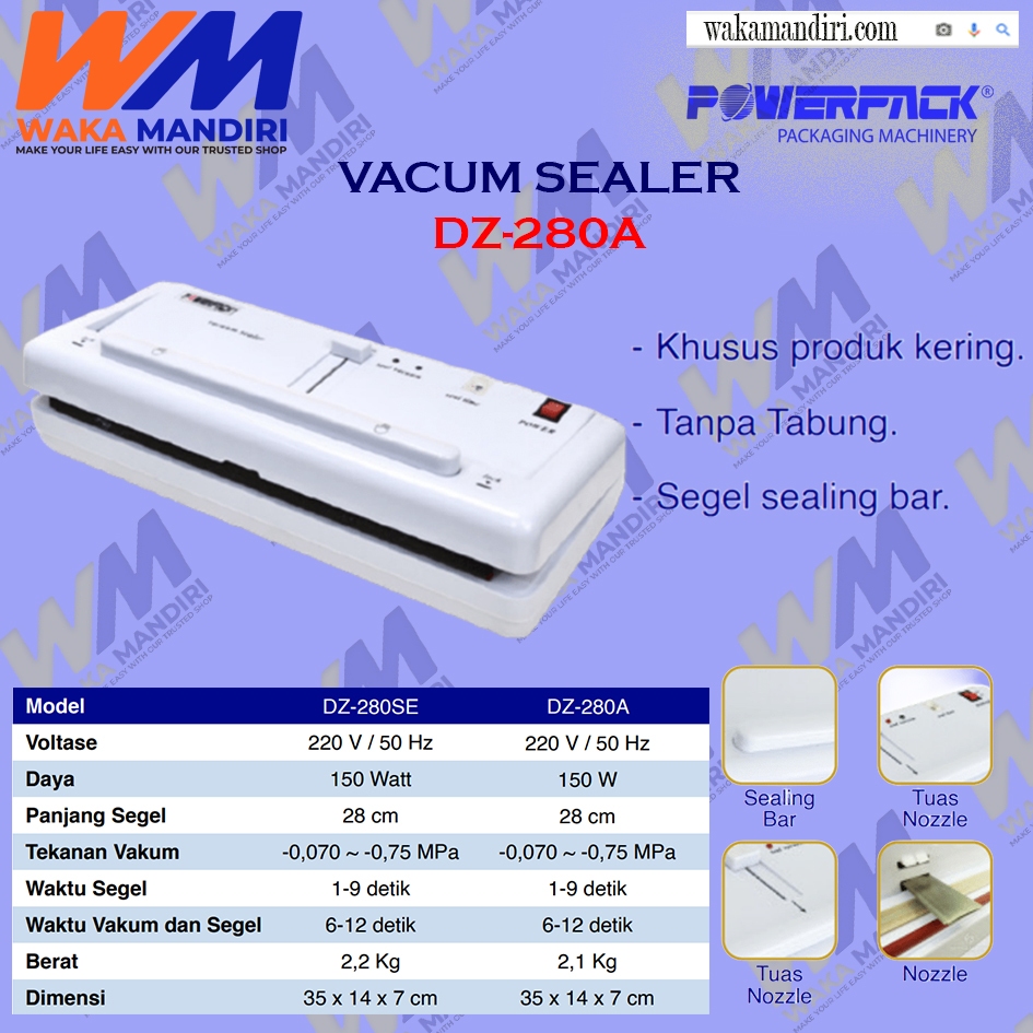 Vacuum Sealer Powerpack DZ-280A