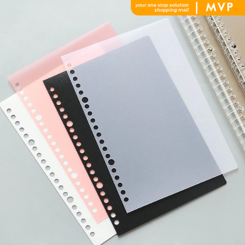

MVP Cover Sampul Loose Leaf Plastik Binder Cover A5 B5 A4 Sampul Cover Notebook Transparan