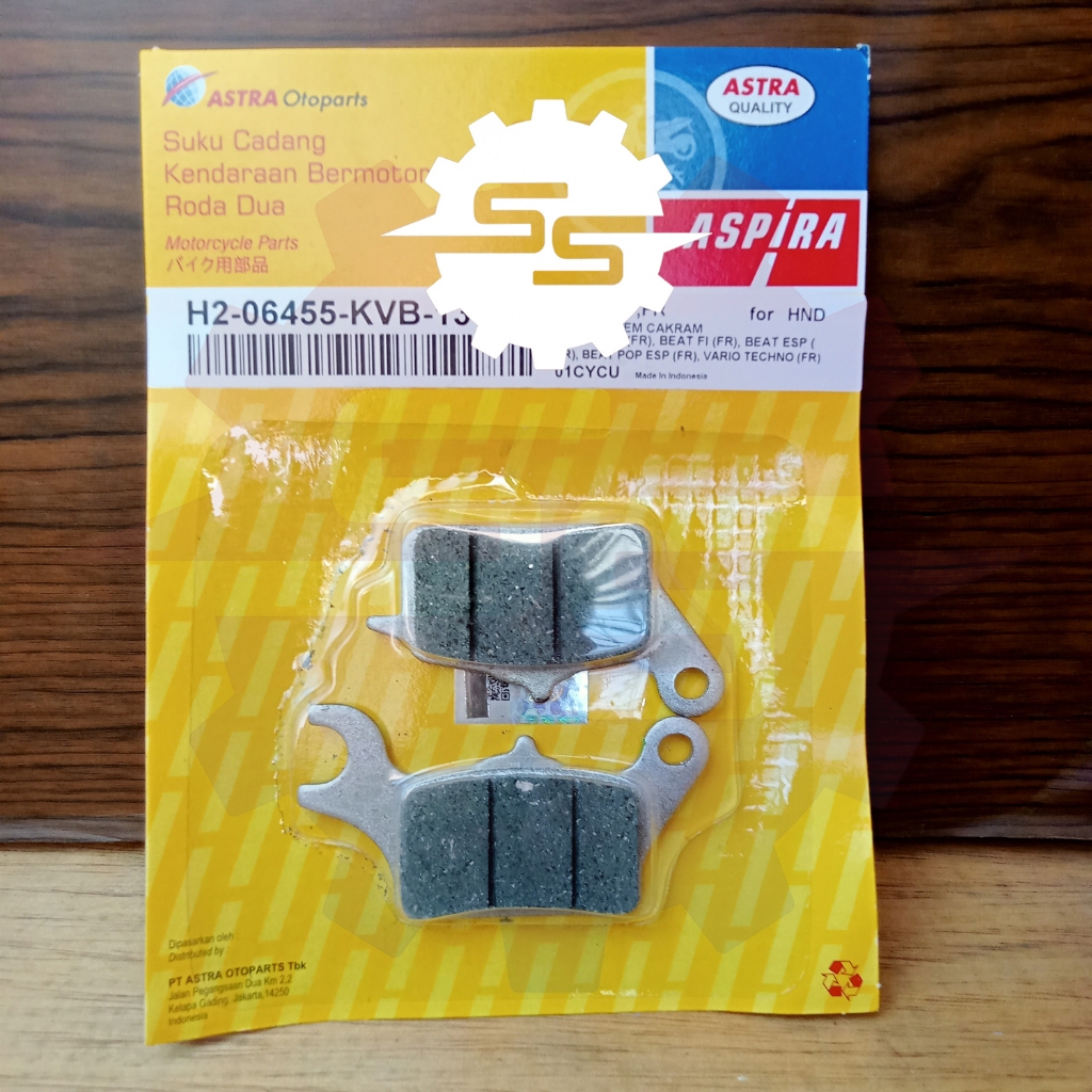 Kampas Rem Dispad KVB Aspira BEAT / VARIO / SCOOPY / SPACY Dispad ASPIRA ORIGINAL